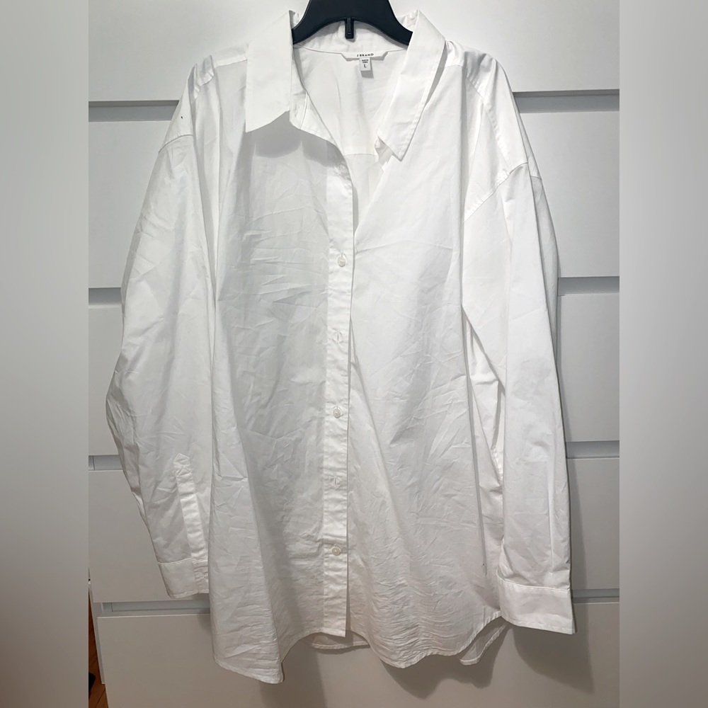 NWOT J Brand Men’s White Long Sleeve Button Down Dress Shirt